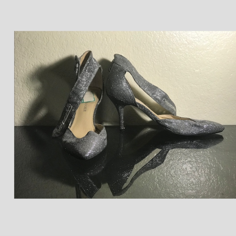 Silver Low High Heels